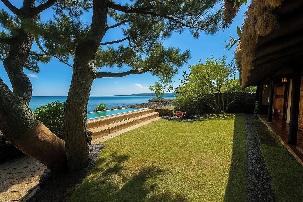 The SEAes Hotel & Resort Jeju：静かな独立棟に泊まっても、すべての客室にPrivate Poolがあるわけではないに関連する韓国旅行の実景 3