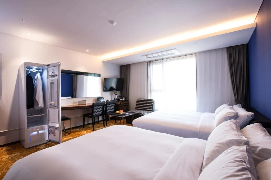Hotel Leo Jejuの客室とLG Styler