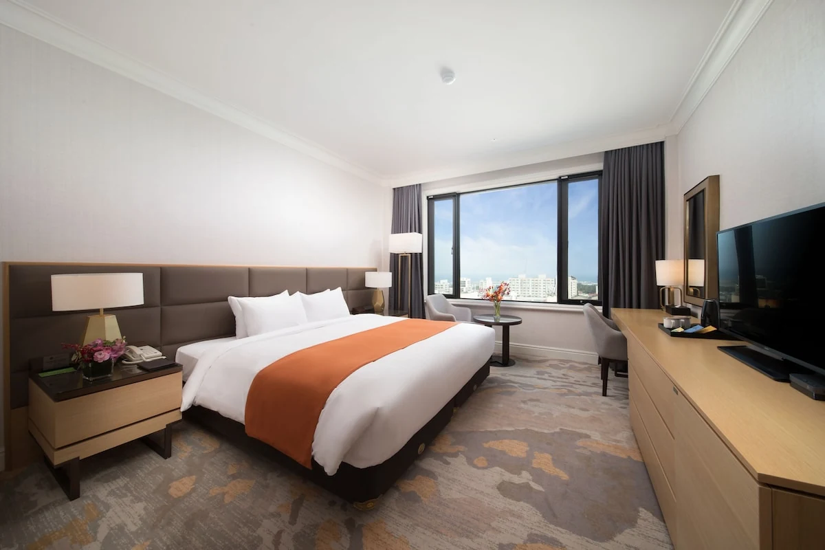 Jeju Sun Hotel & Casinoの実際の客室とベッド構成