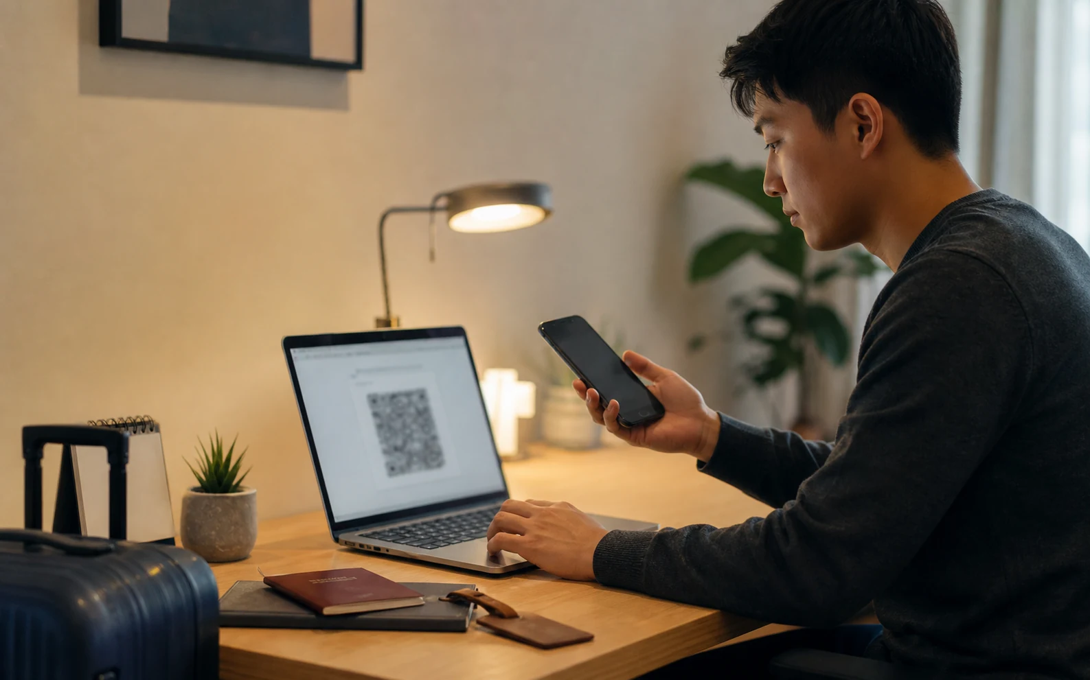 韓国eSIMのQRコードを設定するタイミング