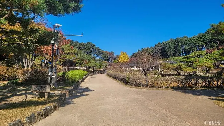 江陵・船橋荘の庭園散策路