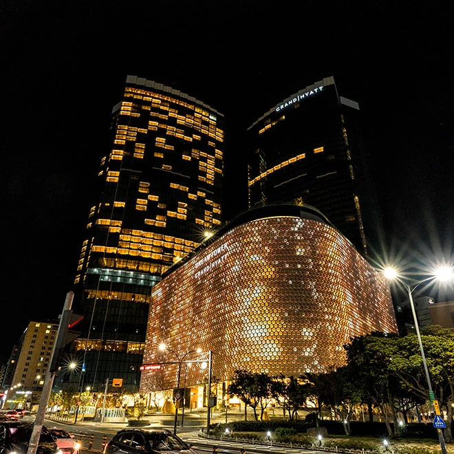 Grand Hyatt Jeju が入る Jeju Dream Tower 外観