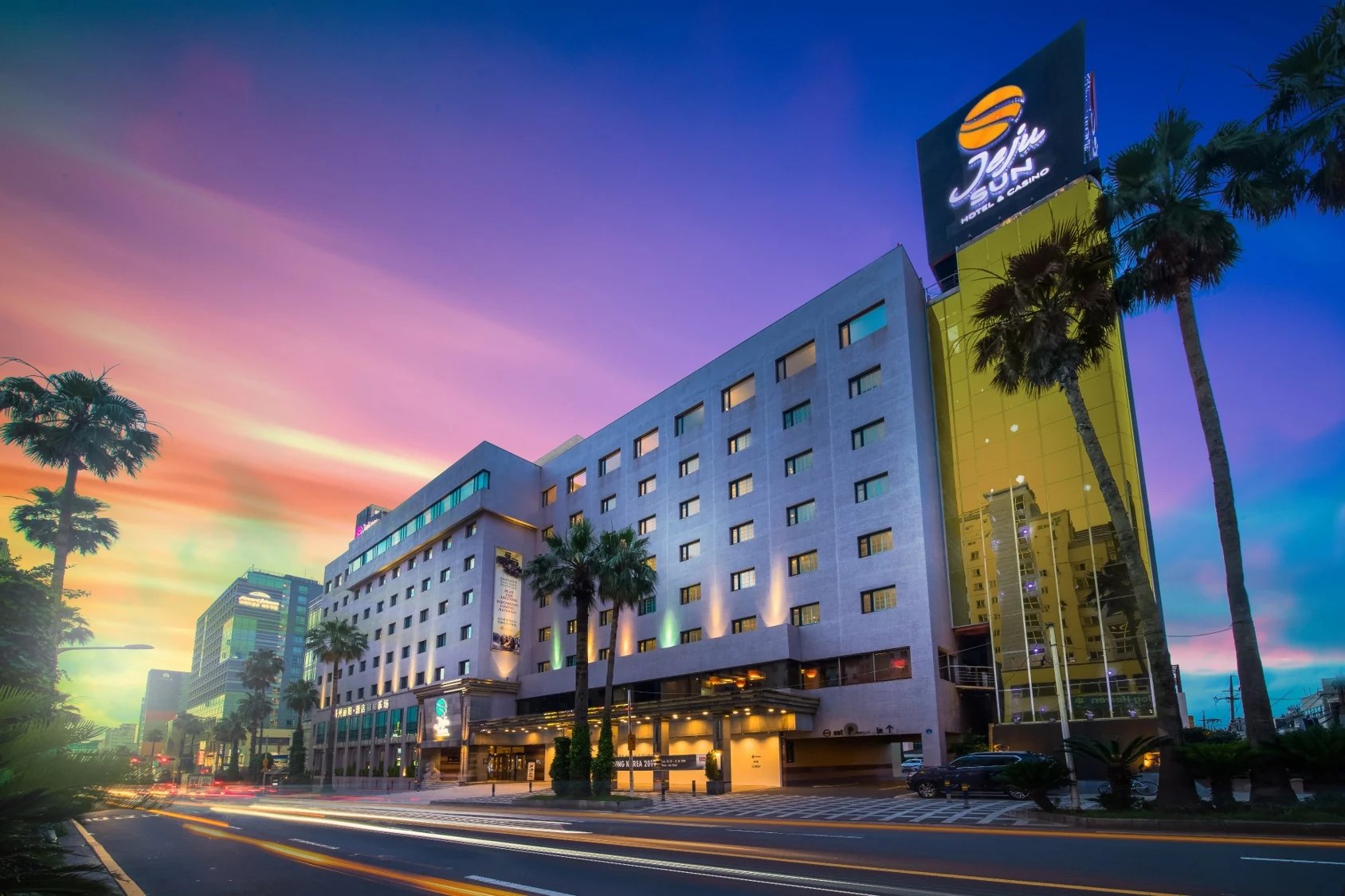 済州市蓮洞にあるJeju Sun Hotel & Casinoの実際の外観
